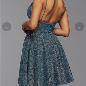 Promgirl sparkly homecoming dress metallic